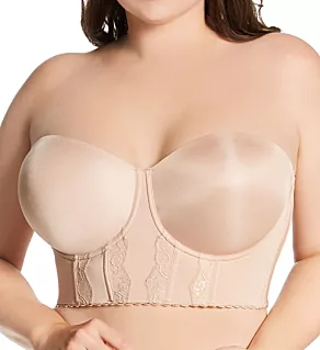 Elissa Strapless Bustier Underwire Bra European Nude 32F