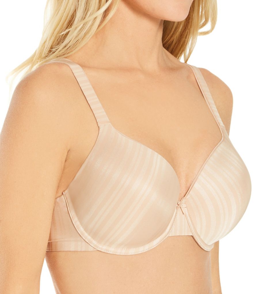 Aline Shadow-Striped Underwire T-Shirt Bra Nude/Nude 44G by Parfait