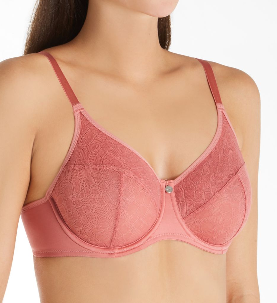 Parfait Women's Enora Minimizer Bra in Dusty Pink | Plus Size 40C | HerRoom.com