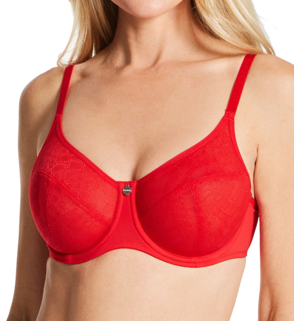 Womens Red Minimizer Bras - Underwear, Clothing