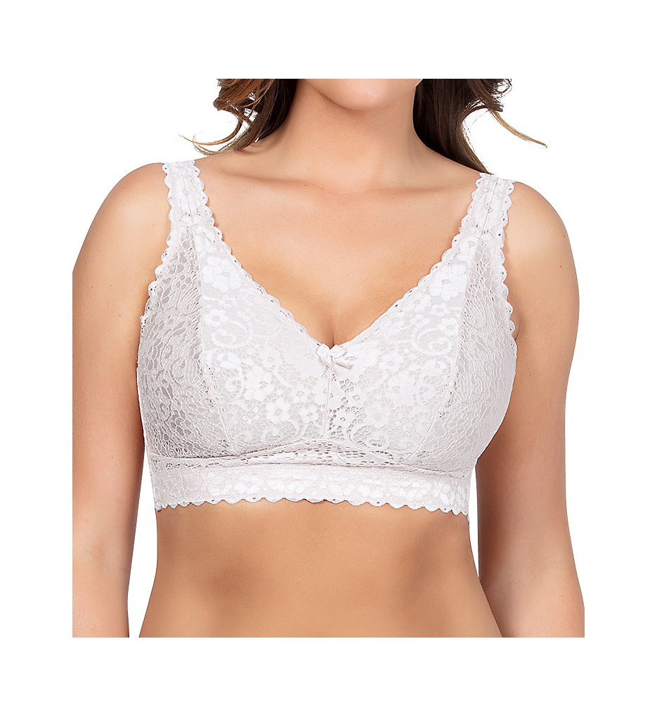Parfait P5482 Adriana Lace Bralette with J-Hook (Pearl White)