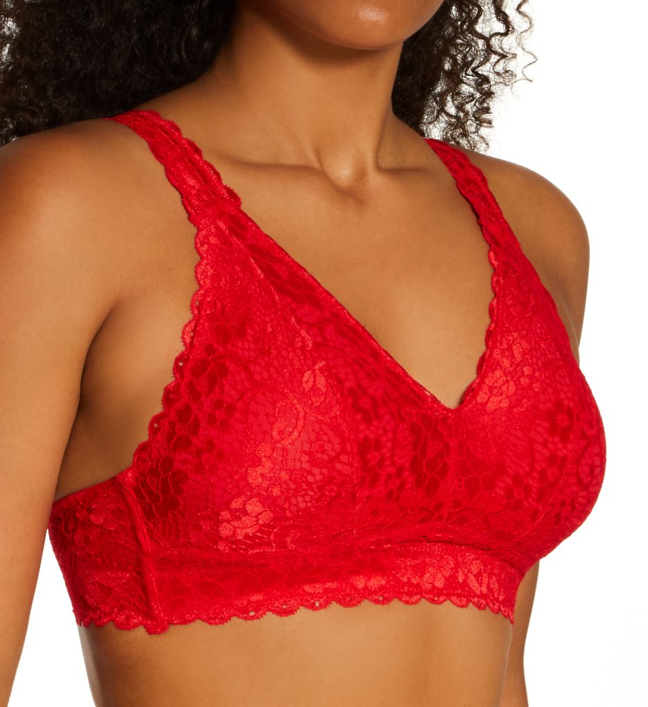 Adriana Lace Bralette with J-Hook Racing Red 32H by Parfait