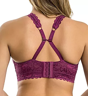 Adriana Lace Bralette with J-Hook Blackberry 40H