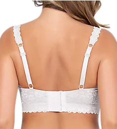Adriana Lace Bralette with J-Hook Pearl White 30D