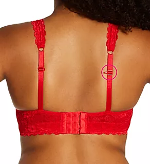 Adriana Lace Bralette with J-Hook Racing Red 30D
