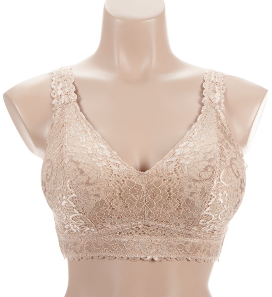 Adriana Lace Bralette with J-Hook Pearl White 42E by Parfait