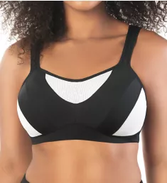 Convertible Underwire Sports Bra Black 30D