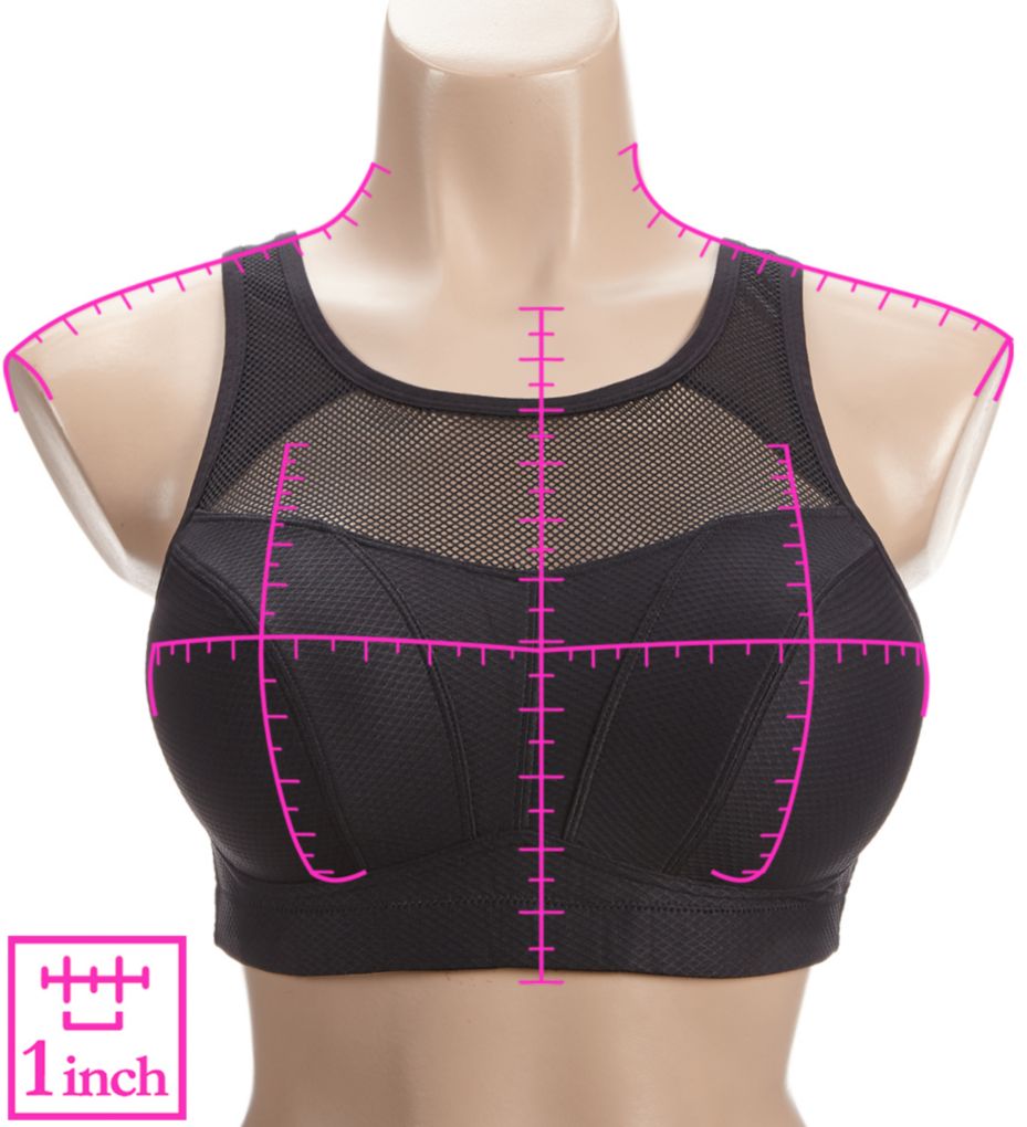 Wireless Sports Bra Black