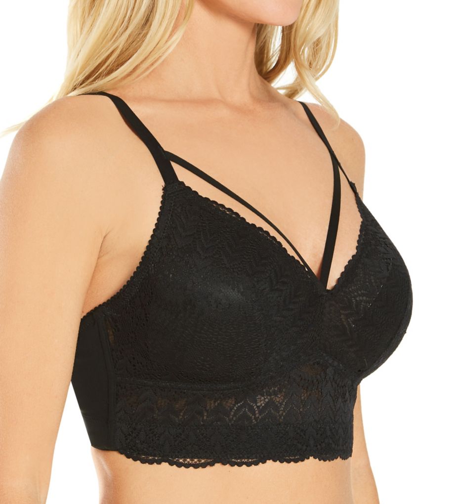 Women's Parfait P5351 Sandrine Plunge Longline Bra (Black 34FF)