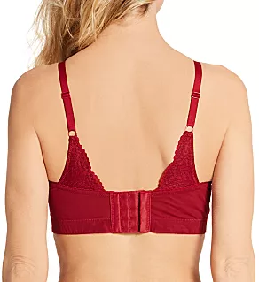 Mia Lace Wireless Padded Longline Bralette Rio Red 30C