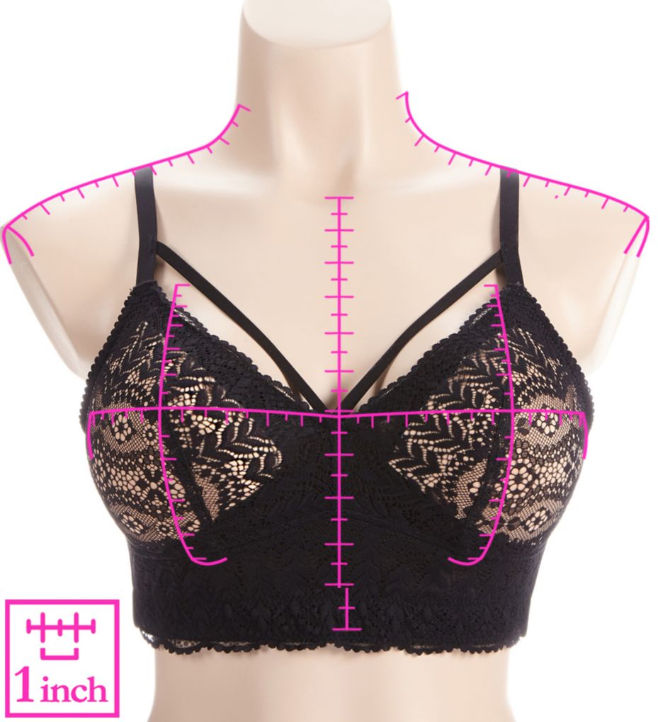 Mia Lace Wireless Padded Longline Bralette