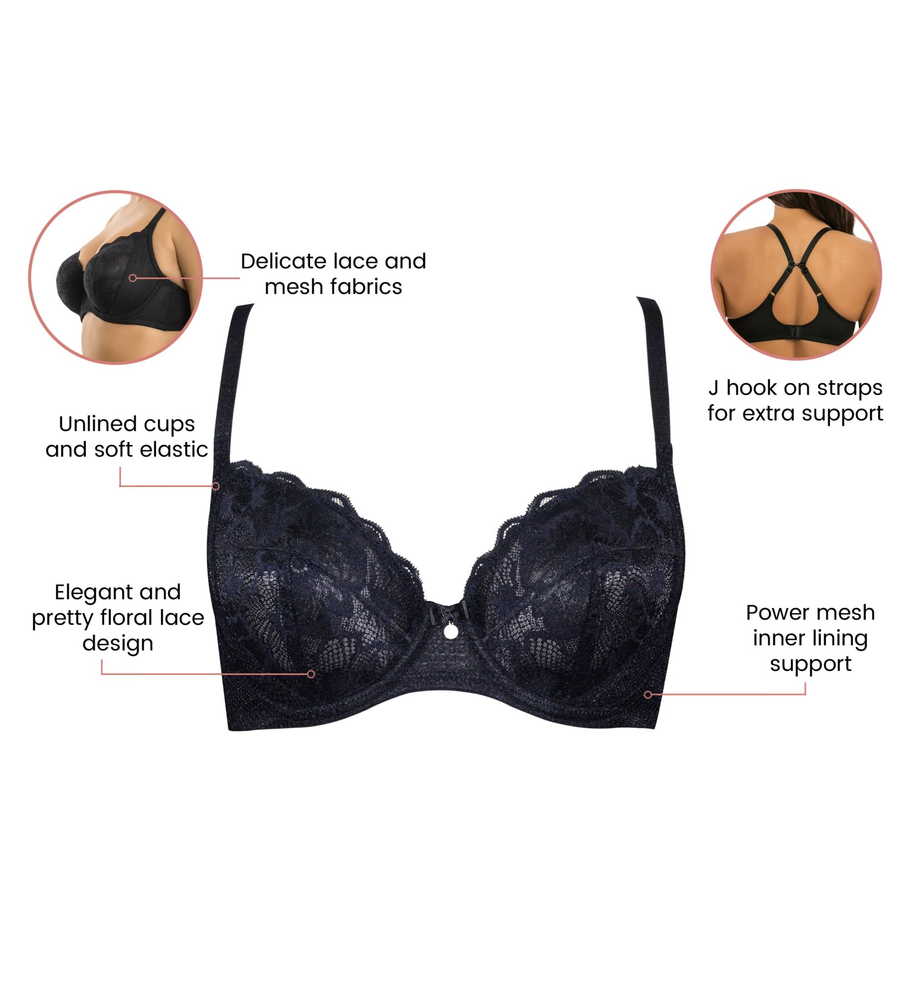 Parfait Luxlacy Unlined Wired Bra P6000 - Image 5