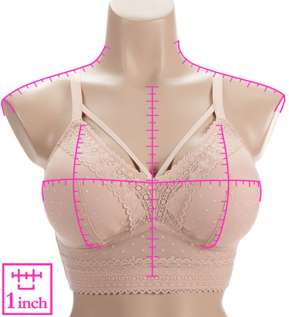 Mia Dot Wire-Free Bralette - Bright pink – Parfait Lingerie