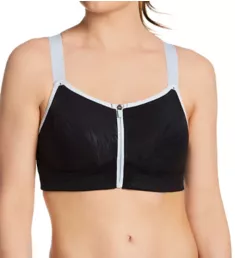 Wave Front Zipper Sports Bra