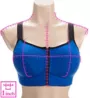 Parfait Wave Front Zipper Sports Bra P6052 - Image 3