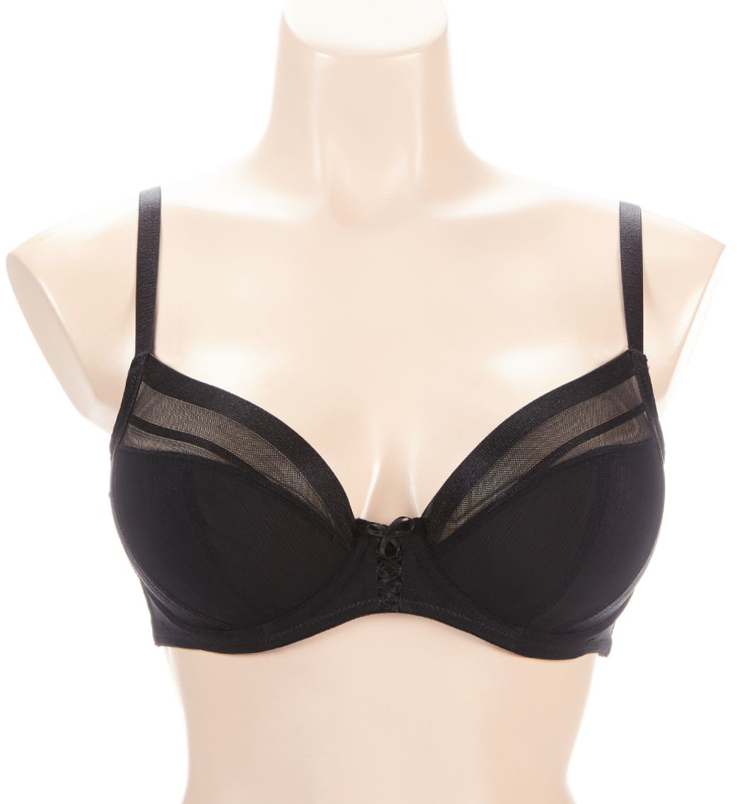 Parfait Shea Plunge Unlined Underwire Bra Black 40H  - Image 1