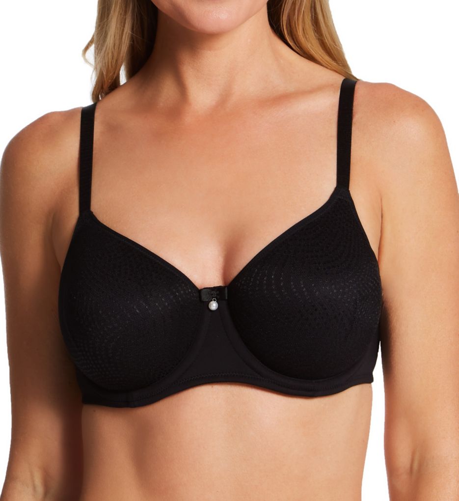 Pour Moi Fuller Bust Shadow underwired bandeau bra in black