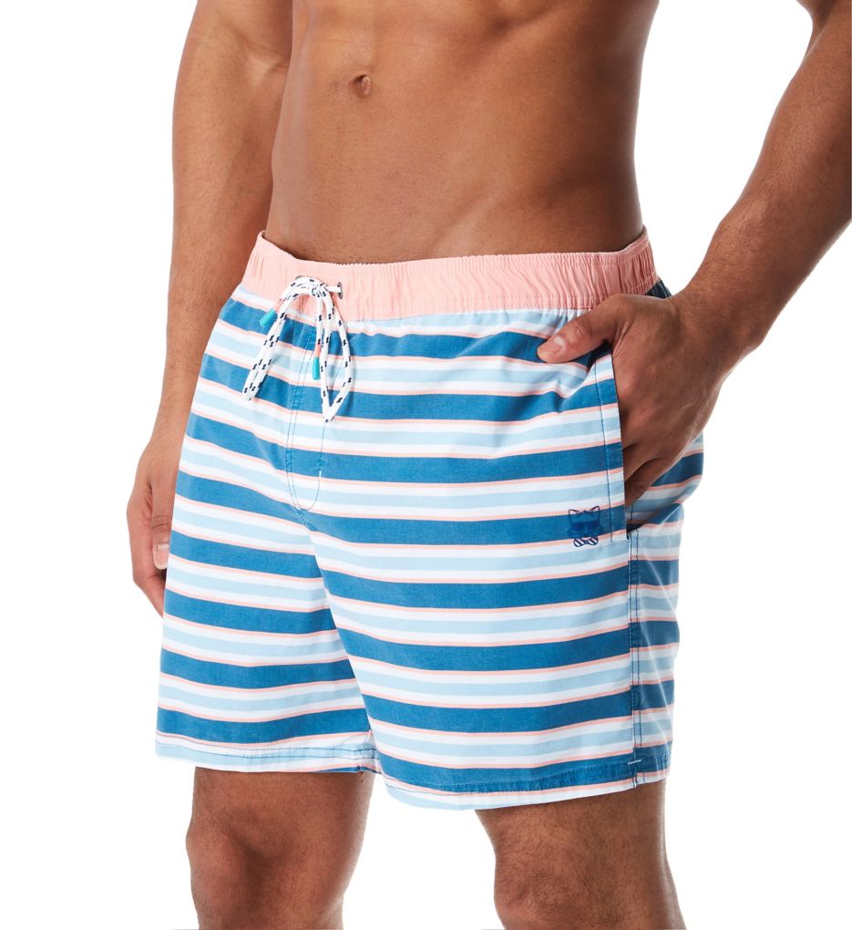Party Pants Kennedy Stripe Swim Trunk PR191080 - Party Pants Swimwear