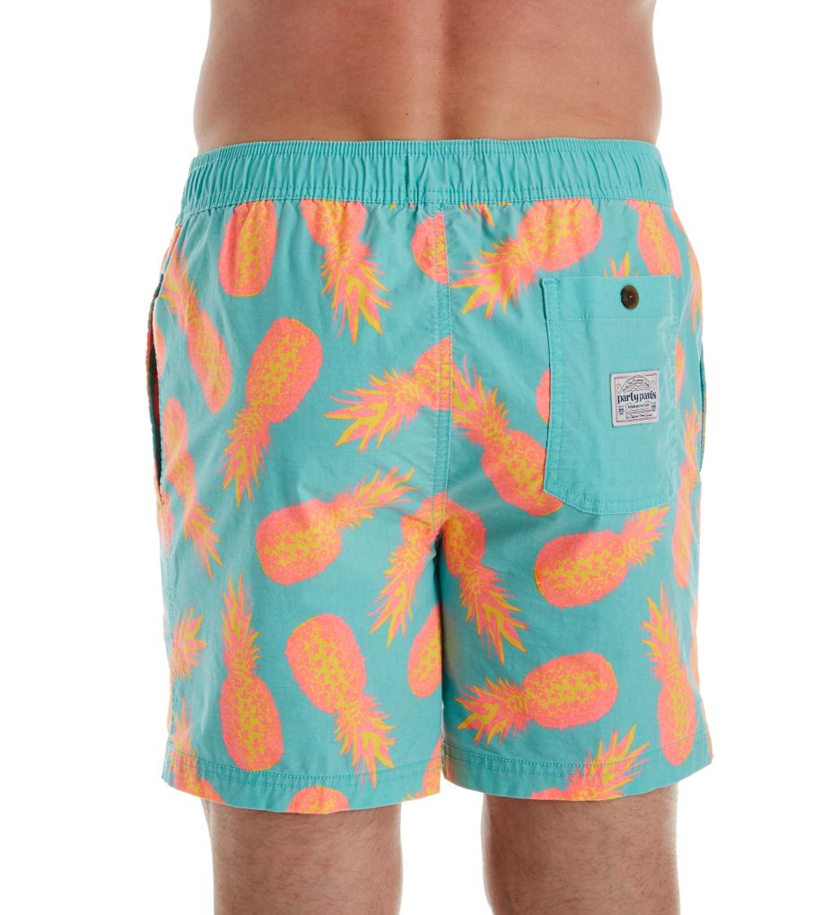 Napzilla Pineapple Print Swim Trunk