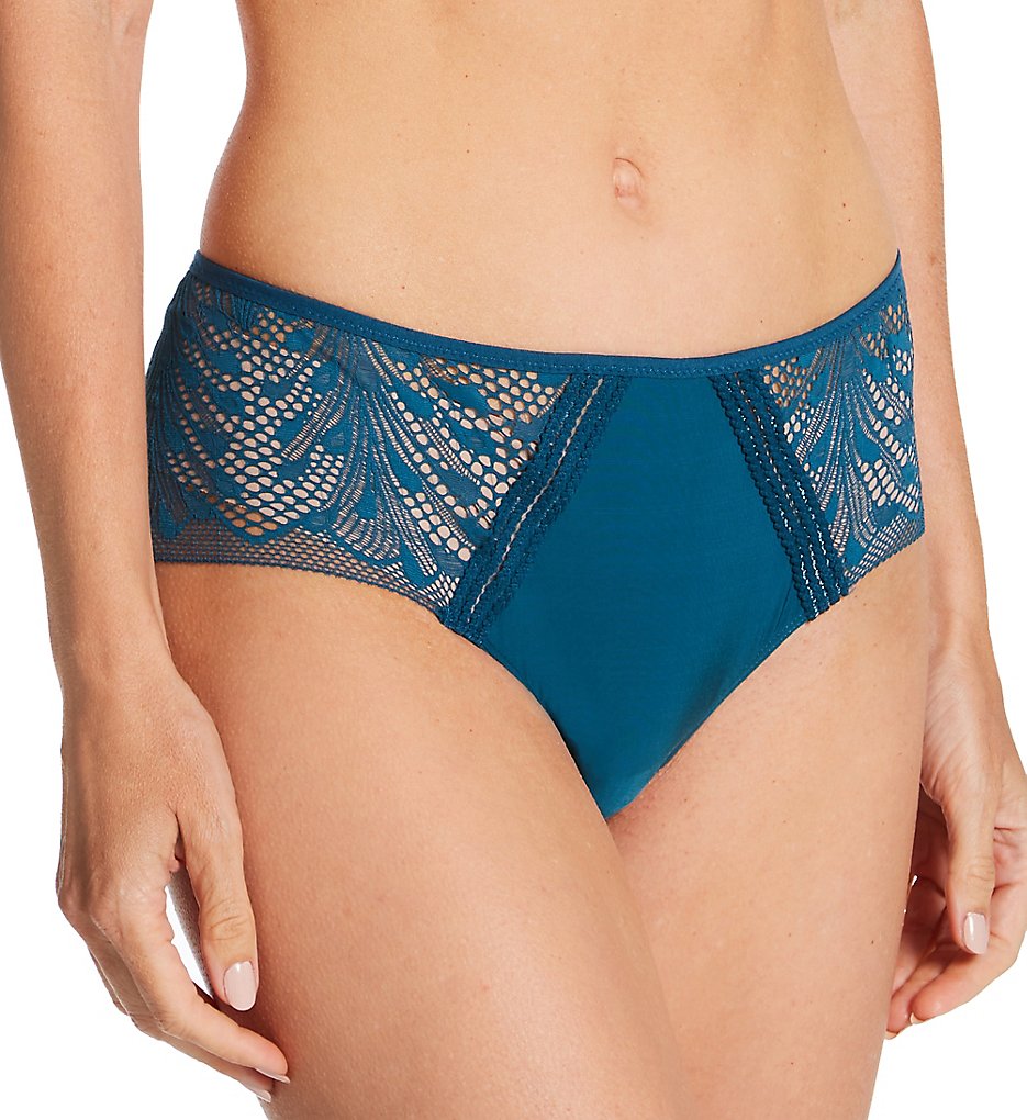 Passionata by Chantelle : Passionata by Chantelle 43H4 Thelma Hipster Panty (Blue Ming XS)