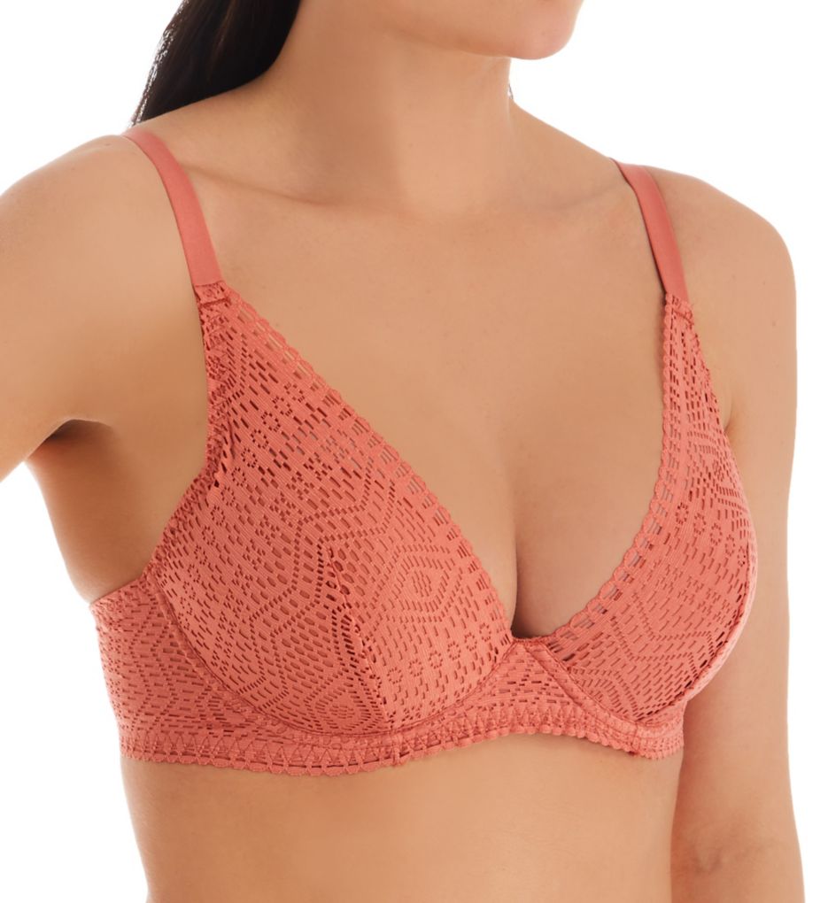 Passionata by Chantelle (2383250) -- Passionata by Chantelle 5509 Holala Lace Plunge Bra (Canyon 32F)