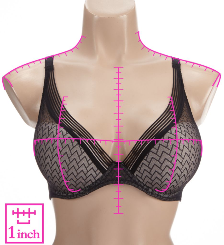 Passionata by Chantelle Manhattan Plunge Contour Underwire Bra 48D9 - Image 3