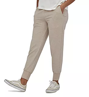 Ahnya Organic Cotton Fleece Jogger Pants Dyno White L