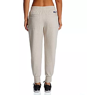 Ahnya Organic Cotton Fleece Jogger Pants Dyno White L