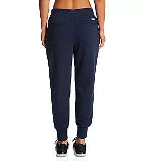 Ahnya Organic Cotton Fleece Jogger Pants Smoulder Blue L