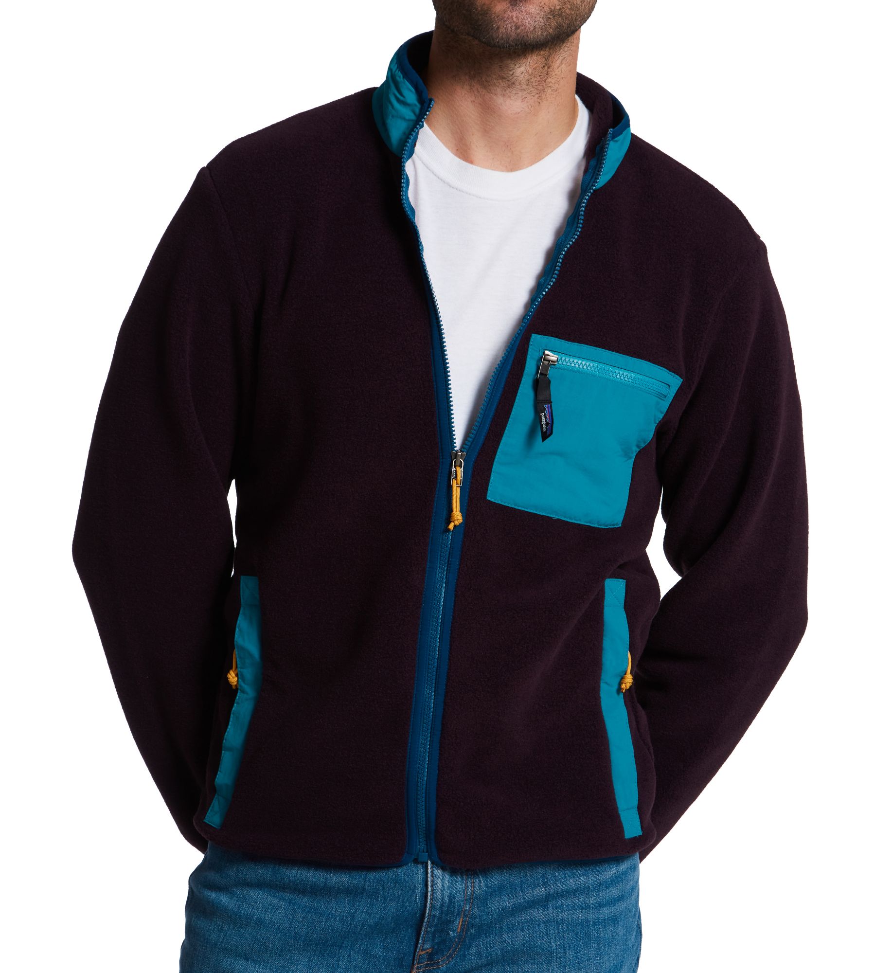 Patagonia Synchilla Full-Zip Fleece Jacket Obsidian Plum 2XL  - Image 1