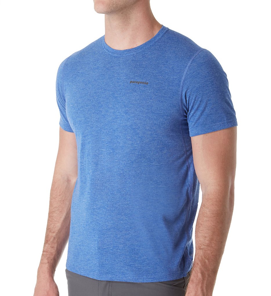 Patagonia 23470 Nine Trails Short Sleeve Slim Fit Shirt (Viking Blue)