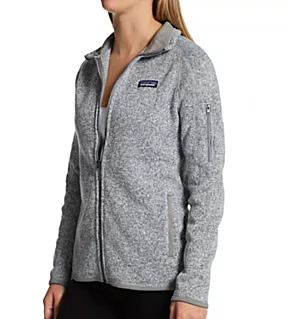Better Sweater Fleece Full Zip Jacket Birch White S