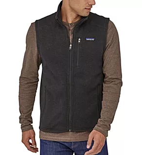 Better Sweater Knit Full Zip Fleece Vest Black XL