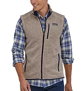 Better Sweater Knit Full Zip Fleece Vest Oar Tan 2XL