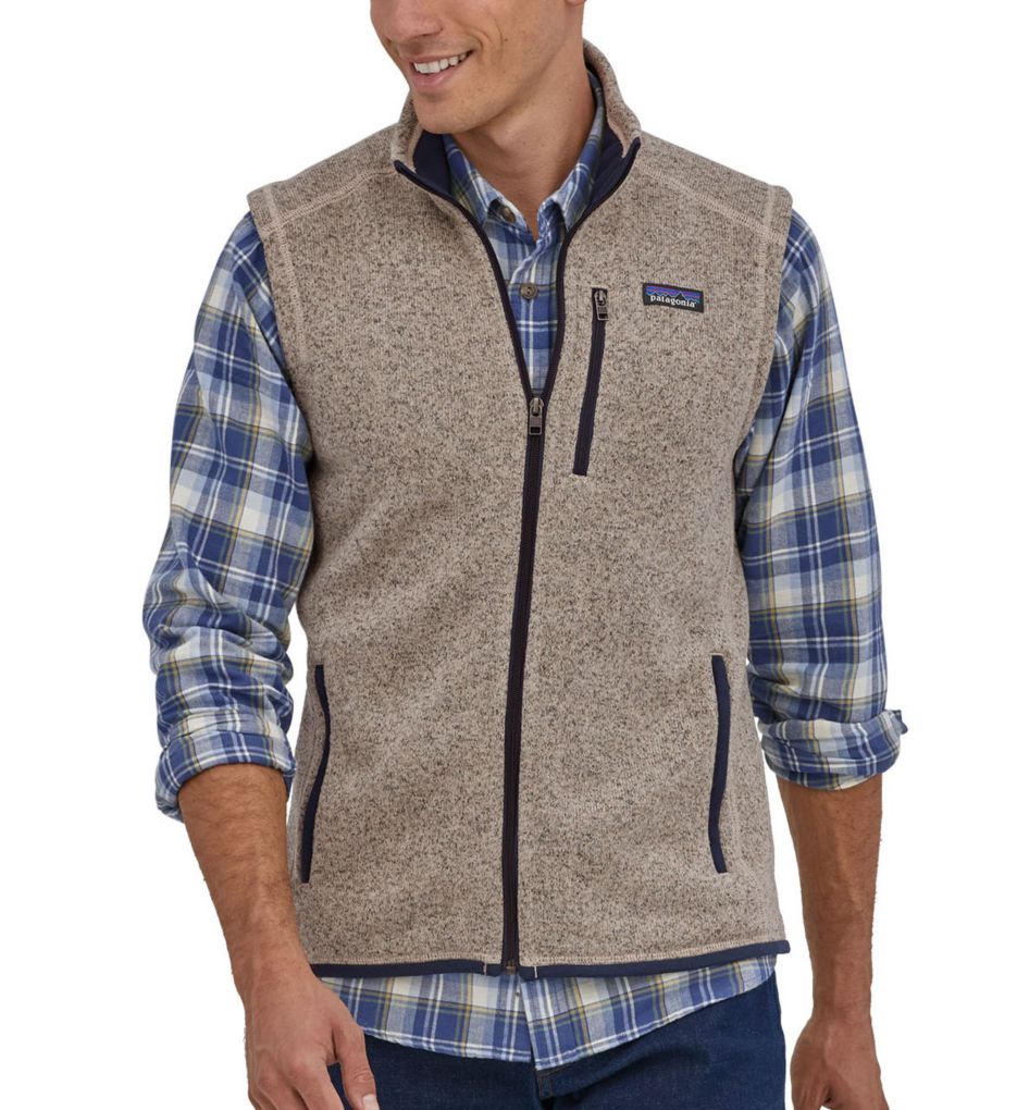 Better Sweater Knit Full Zip Fleece Vest Oar Tan 2XL