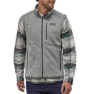 Better Sweater Knit Full Zip Fleece Vest Stonewash 3XL