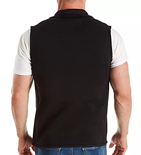 Better Sweater Knit Full Zip Fleece Vest Black XL