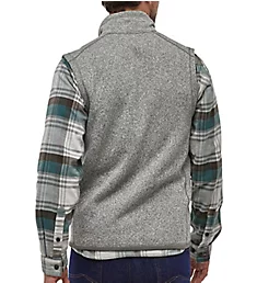 Better Sweater Knit Full Zip Fleece Vest Stonewash S