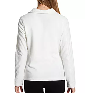 Micro D Microfleece 1/4 Zip Pullover Birch White S
