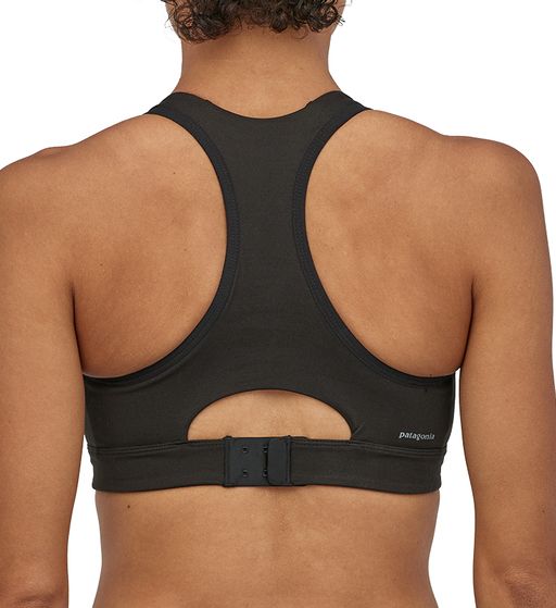 Patagonia Blue Black Racerback Women's Sports Bra - Size Medium