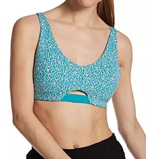 Maipo Low Impact Adjustable Sports Bra Sea Texture/Blue M