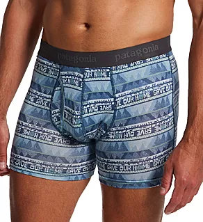 Essential 3 Inch Boxer Brief Home/Dolomite Blue 2XL