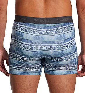 Essential 3 Inch Boxer Brief Home/Dolomite Blue 2XL