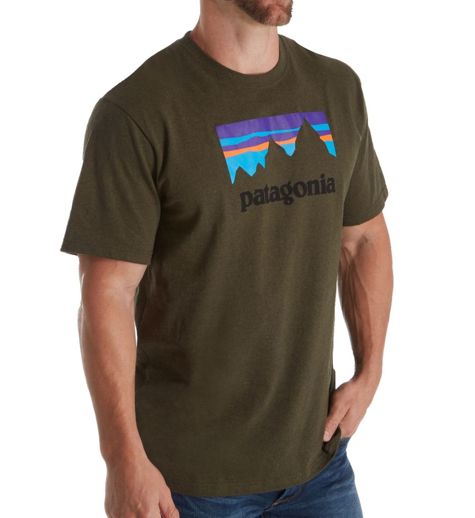 patagonia shop sticker t shirt