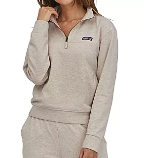 Ahnya Organic Cotton Fleece Pullover Sweatshirt Dyno White 2X