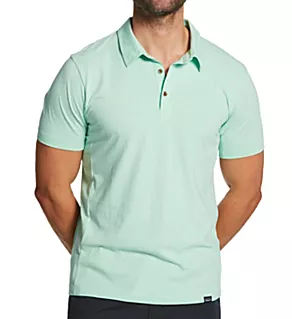 Essential Lightweight Polo Shirt Rinsed Green M