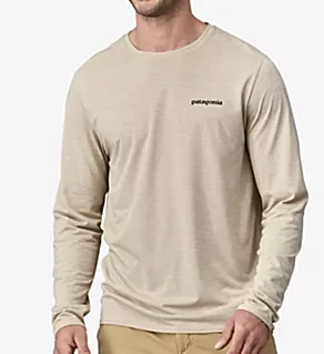 Capilene Cool Daily Graphic Long Sleeve T-Shirt Trout/Pumice X-Dye 3XL
