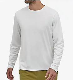 Capilene Cool Daily Wicking Long Sleeve Shirt WHT S