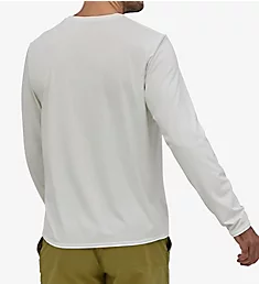 Capilene Cool Daily Wicking Long Sleeve Shirt WHT S