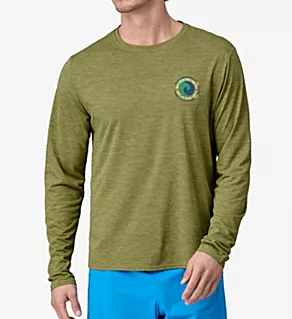 Capilene Cool Daily Graphic Long Sleeve T-Shirt Fitz/Buckhorn Green 2XL